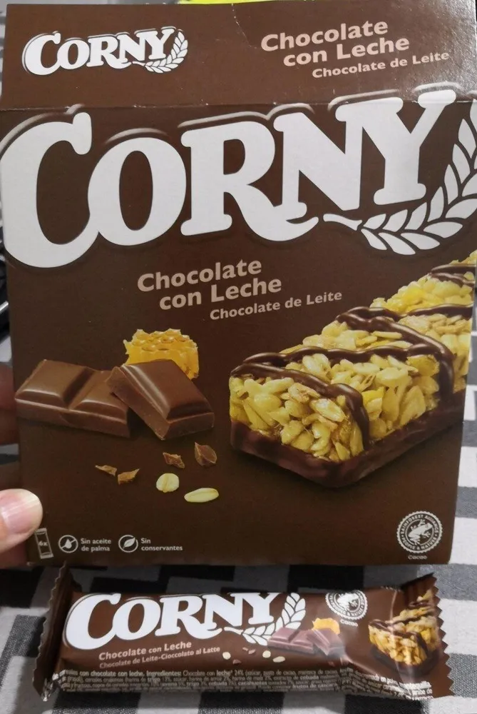 Barrita de cereales con chocolate con leche