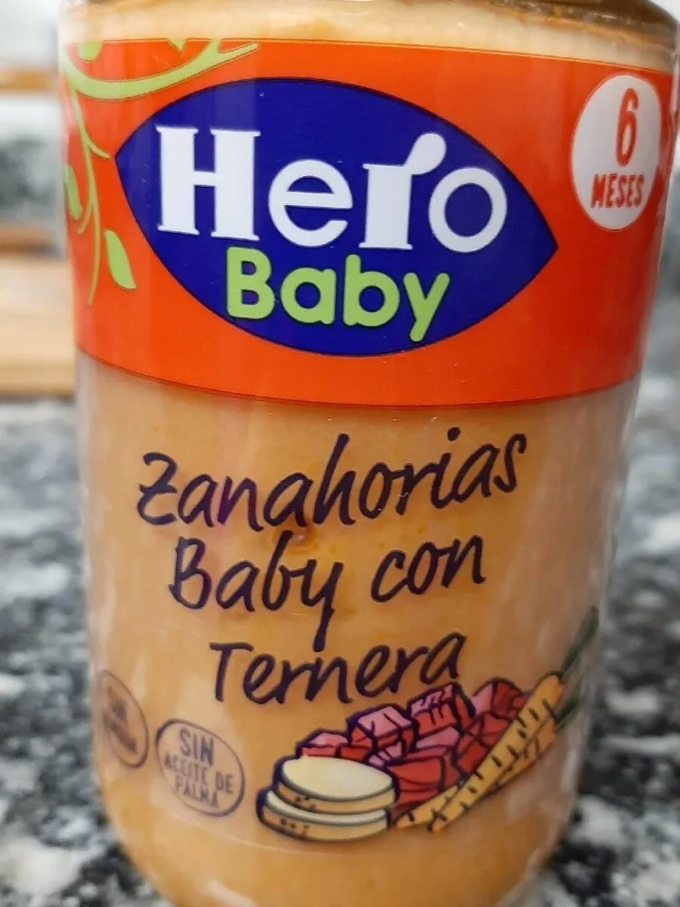 Hero baby, zanahorias baby con ternera