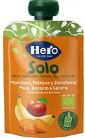 Bolsita de plátano, manzana y zanahoria