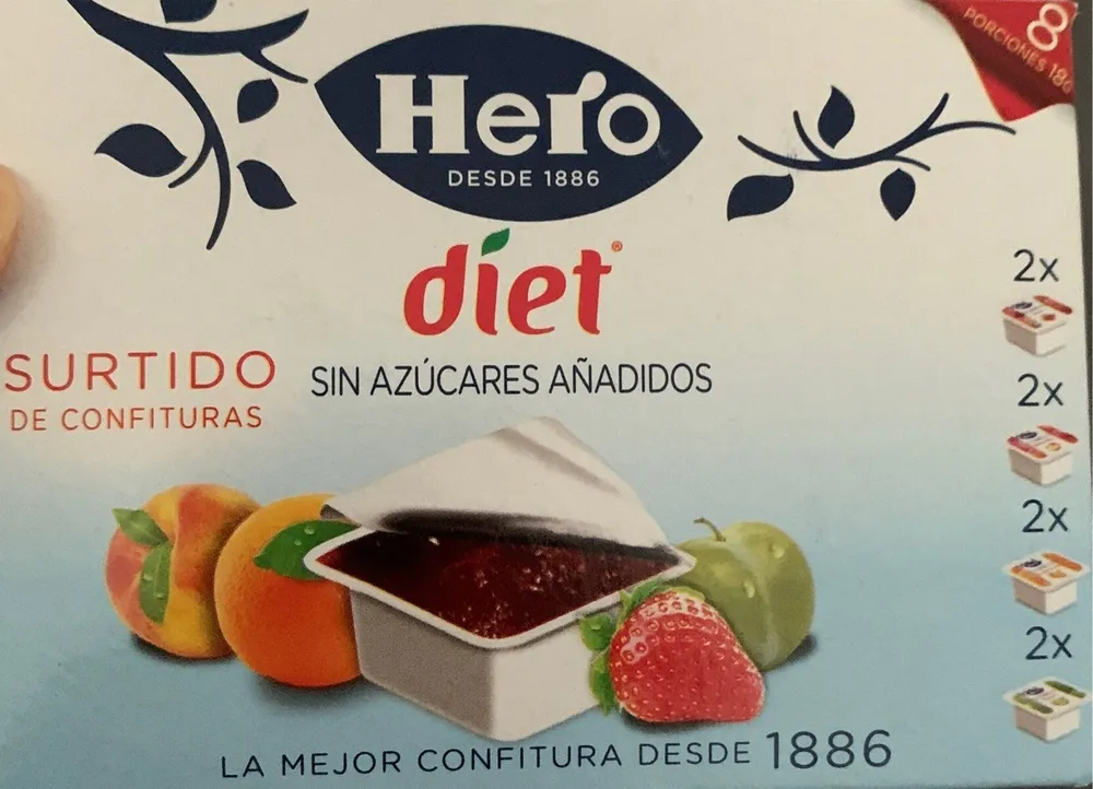 Surtido de confituras diet