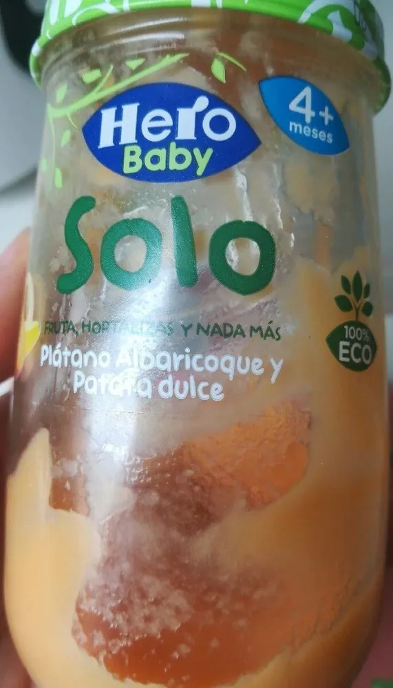Solo platano, albaricoque y patata dulce