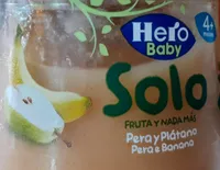 Solo pera y plátano