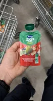 Solo bolsita de manzana, fresa y plátano ecológica