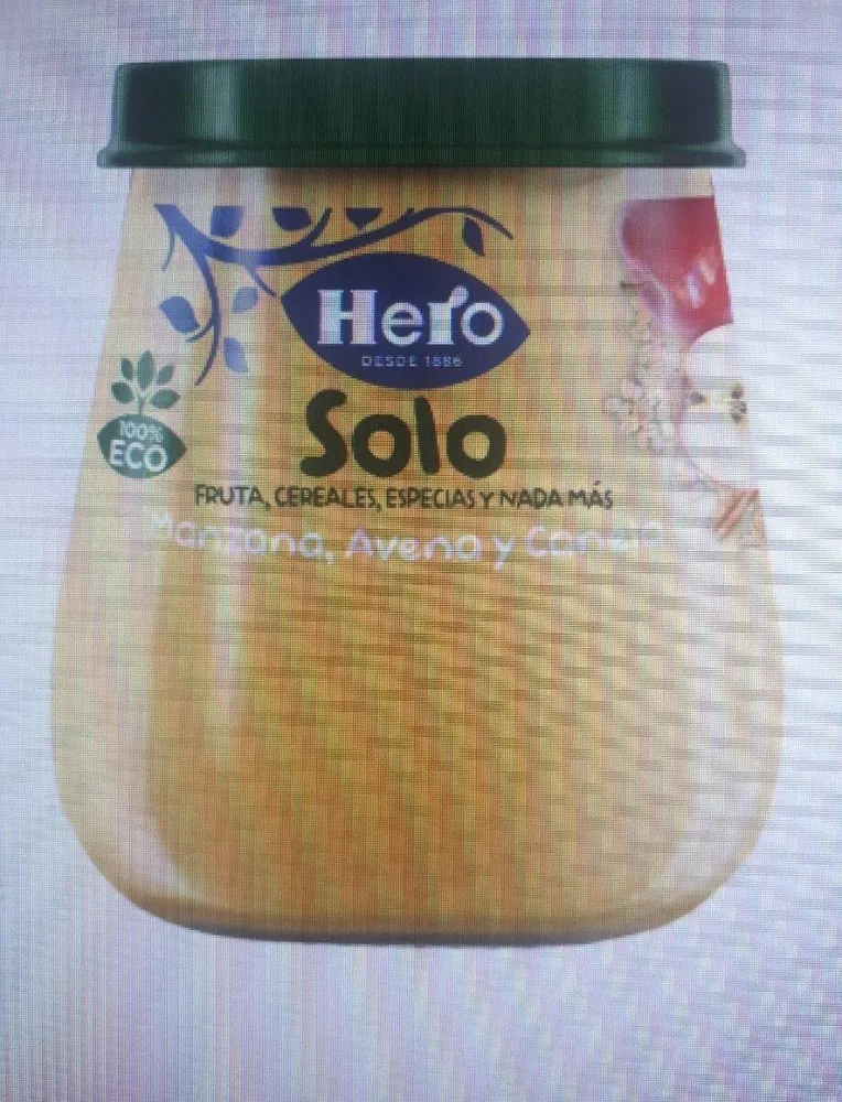 SOLO. Manzana, avena y canela