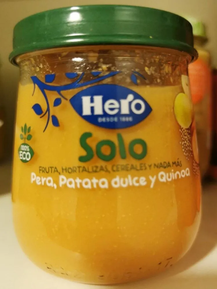 Hero Solo Pera, patata dulce y Quinoa