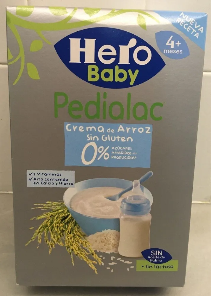 Crema de arroz sin gluten - Pedialac