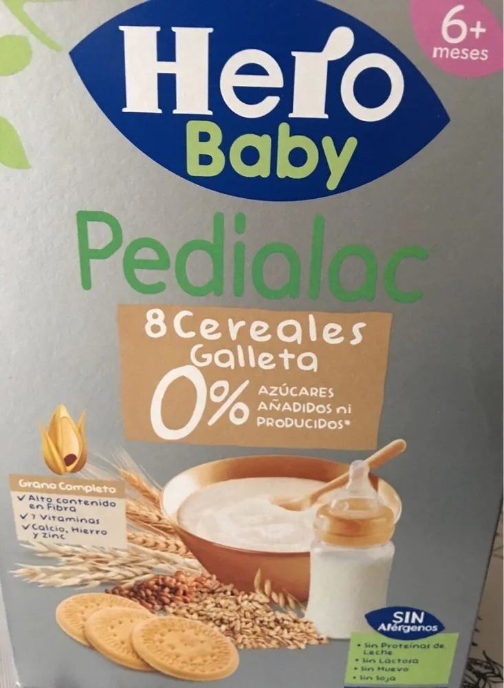 Pedialac 8 cereales galleta 0%