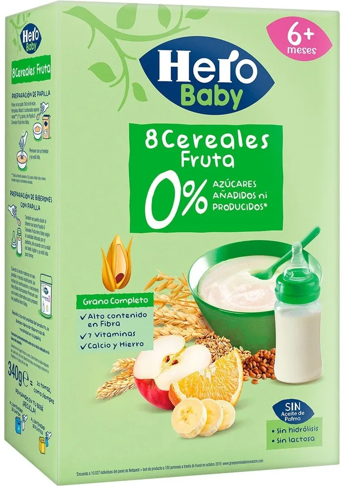 8 cereales y fruta