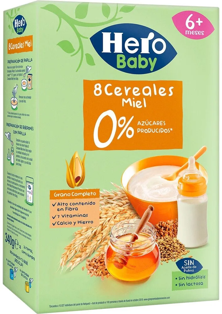 8 cereales miel 0%