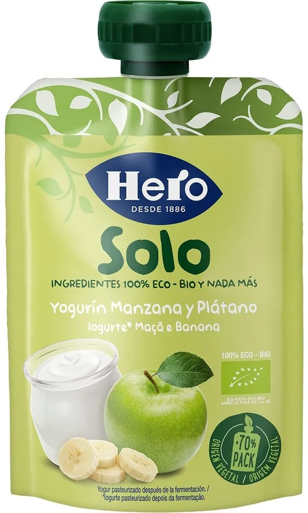 Yogurin manzana y plátano