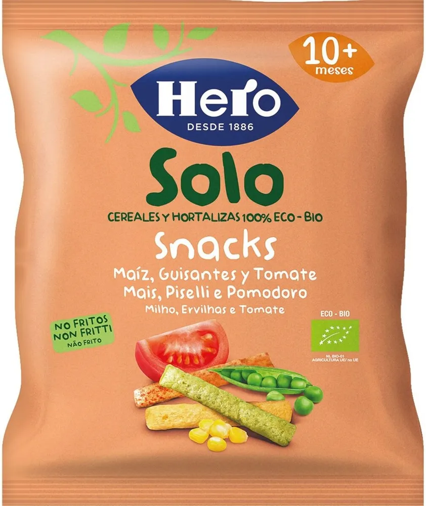 Hero snack cereales y hortalizas 100%