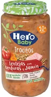 Trocitos Lentejas con verduras y jamon