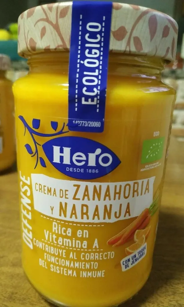 Crema de zanahoria y naranja