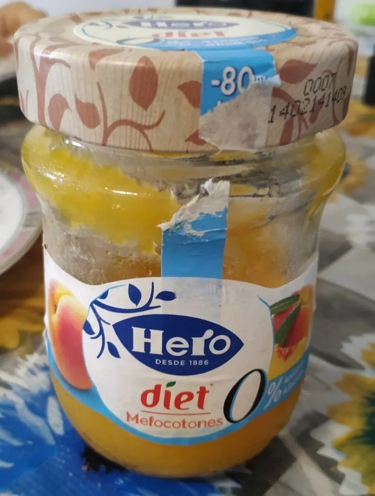 Mermelada Hero dieta melocotones 0%azucares añadidos