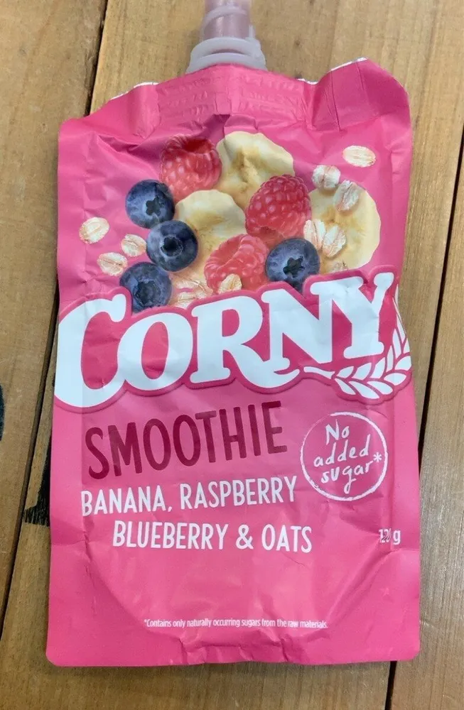 Smoothie Banana Rasberry Blueberry & Oats