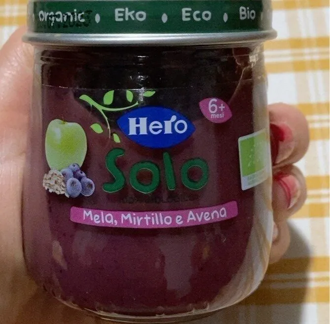 Omegenizzato mela, mirtillo, avena