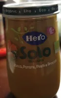 Solo biologico zucca patate piselli e broccoli