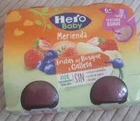 Merienda frutos del bosque y galleta