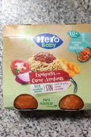 Espaguetis con carne y verduras