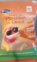 Chips de manzana con canela