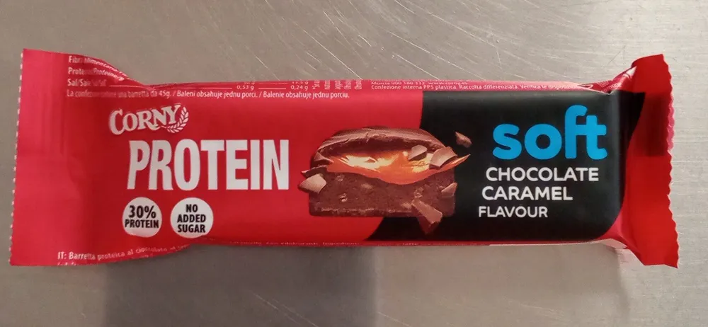 Soft protein choco caramel