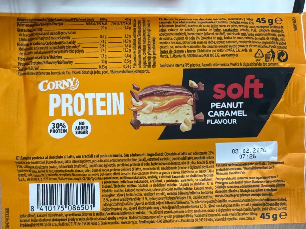 Protein Soft Peanut Caramel Flavour