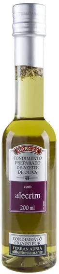 Condimento De Azeite De Oliva Com Alecrim Borges Garrafa 200ml