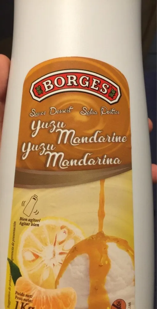 Sauce dessert yuzu mandarine