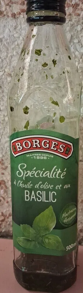 Huile d'olive au basilic