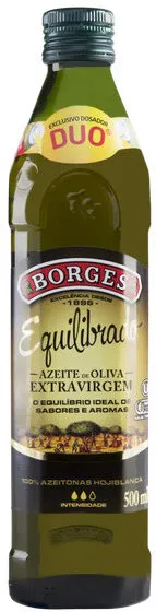 Azeite De Oliva Extra Virgem Equilibrado Espanhol Borges Vidro 500ml