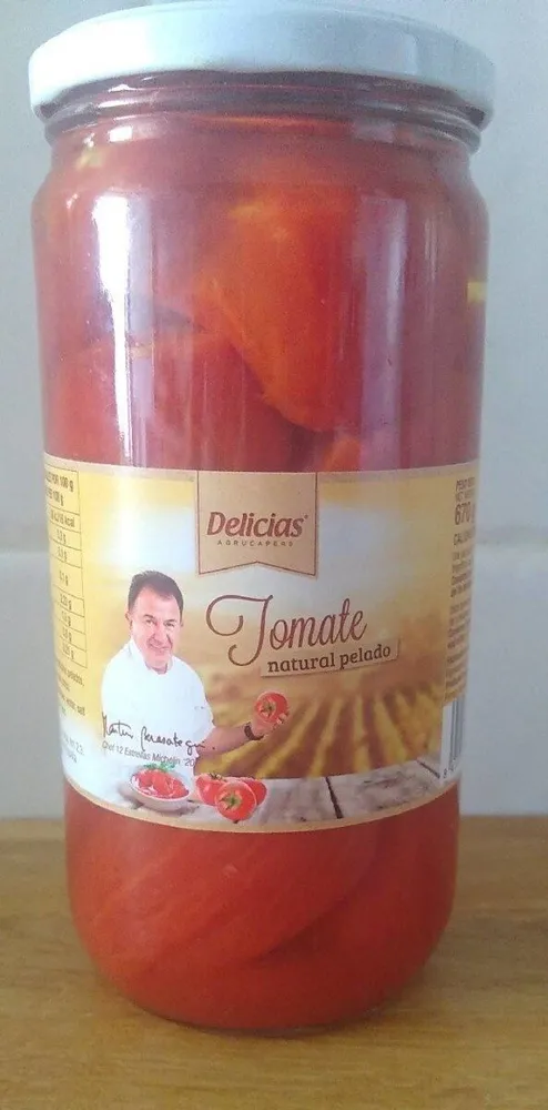 Tomate natural pelado