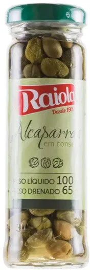 Alcaparra Em Conserva Raiola Vidro 65g