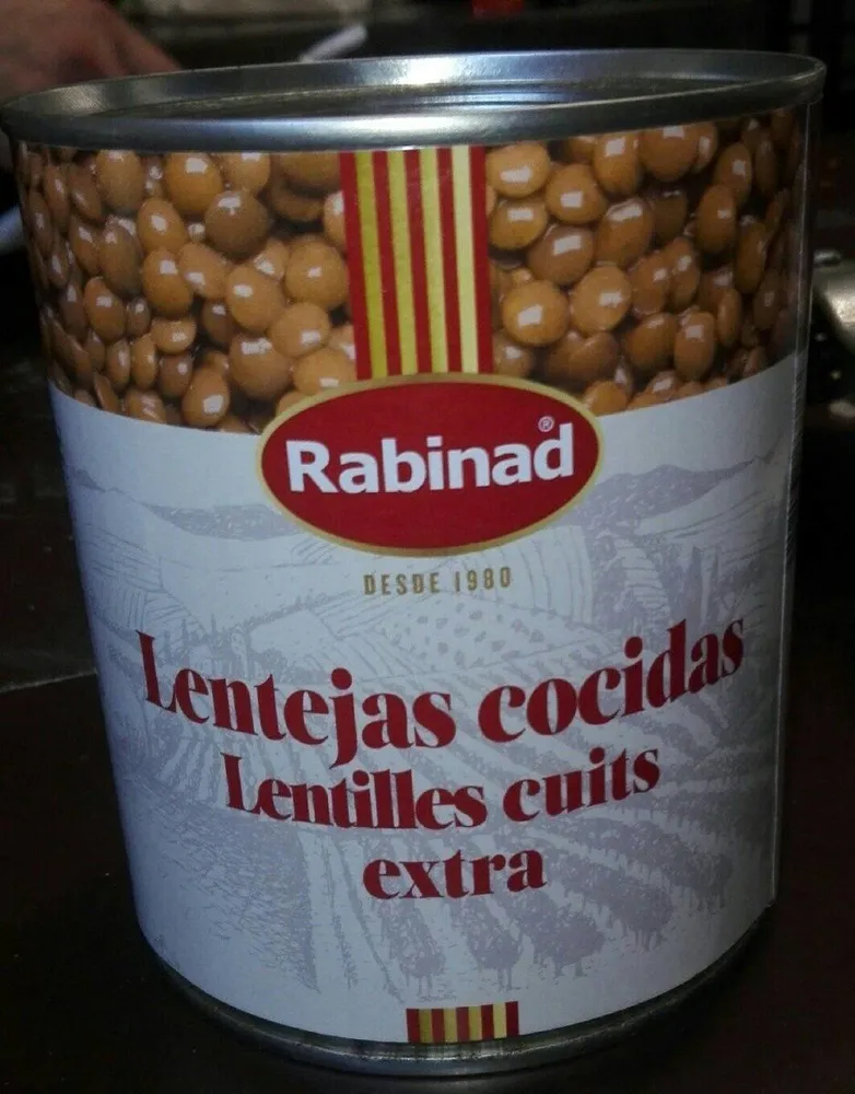 Rabinad lentejas cocidas extra