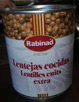 Rabinad lentejas cocidas extra