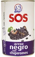 Arroz negro con chipirones