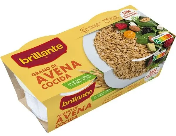 Grano de avena cocida