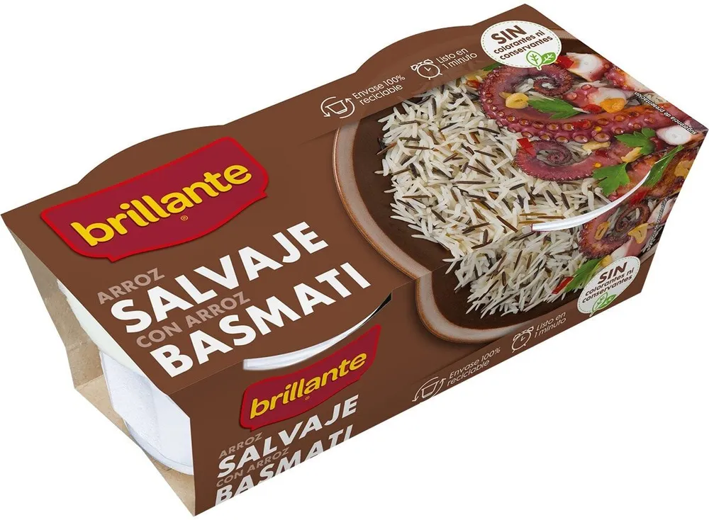 Arroz salvaje con arroz basmati