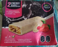 Barrita energética de fresa y chocolate blanco