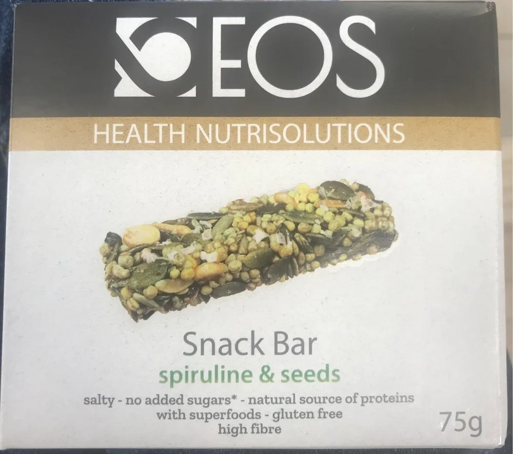 Barritas de semillas y espirulina