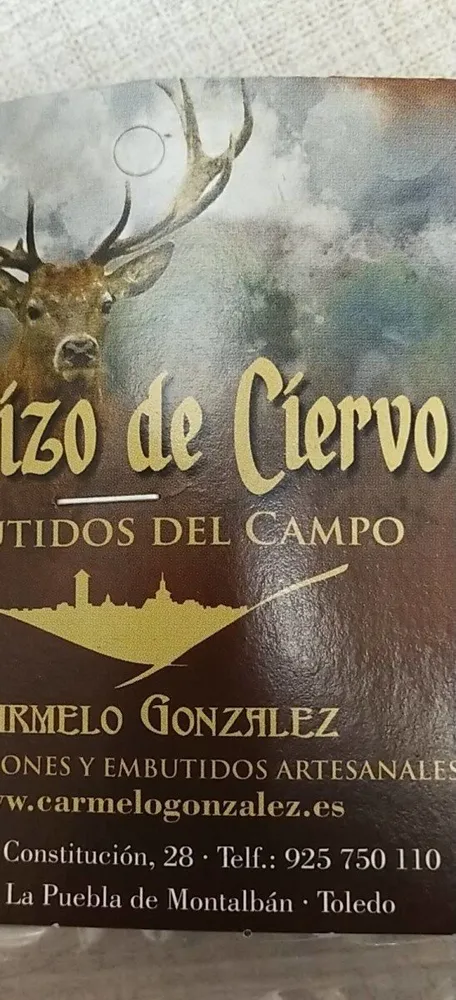 Chorizo de ciervo