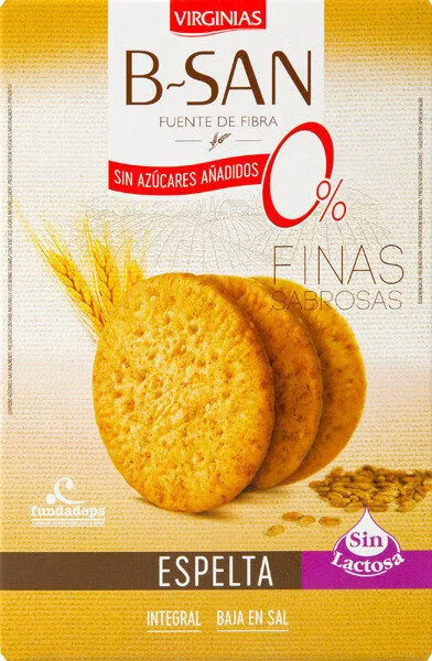 B-san galletas integrales finas de espelta bajas
