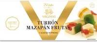 Turrón mazapán frutas