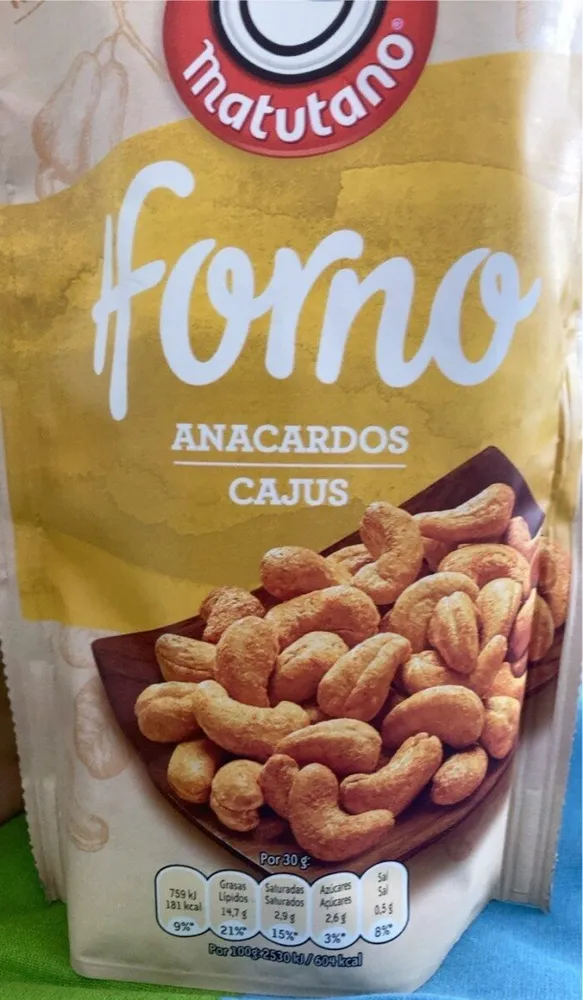 Anacardos horno