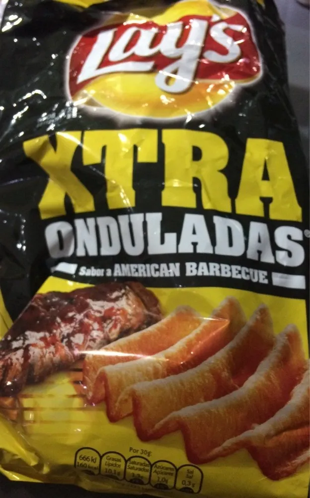 Xtra onduladas sabor american barbecue