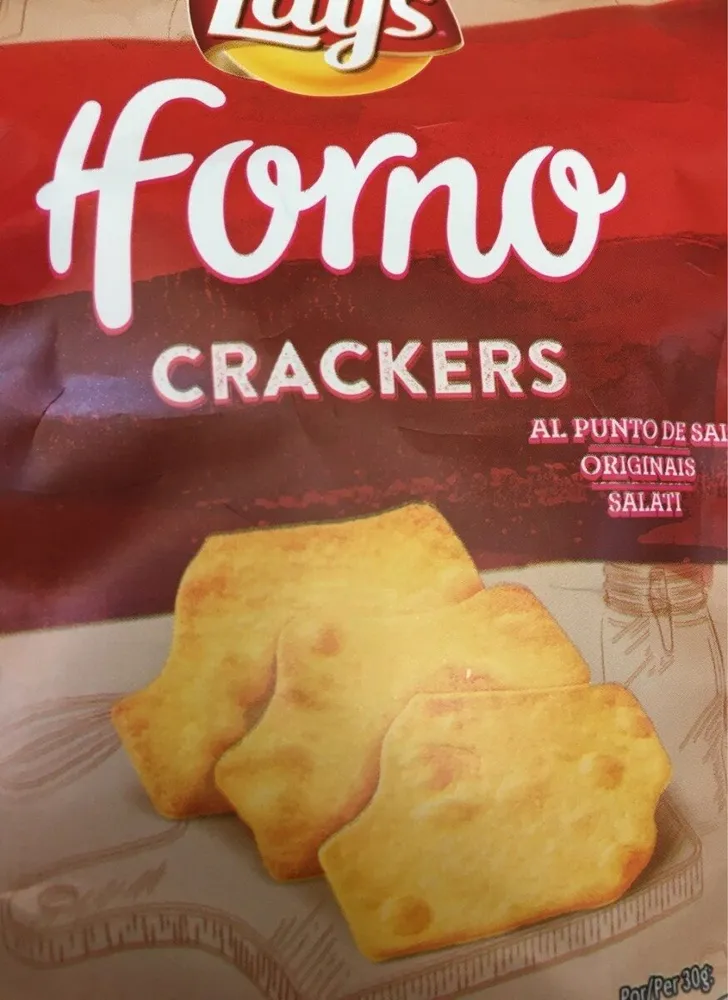 Al horno crackers al punto de sal