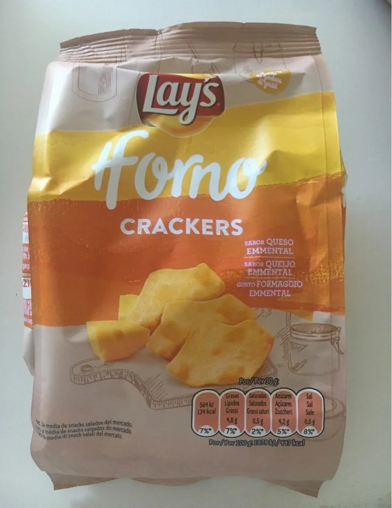 Horno crackers sabor queso emmental