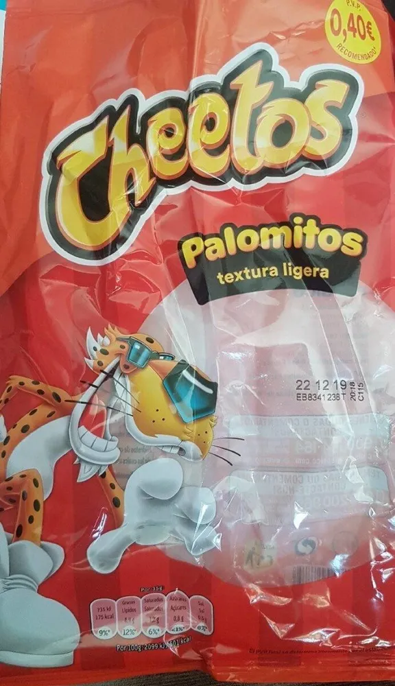 Cheetos palomitos textura ligera
