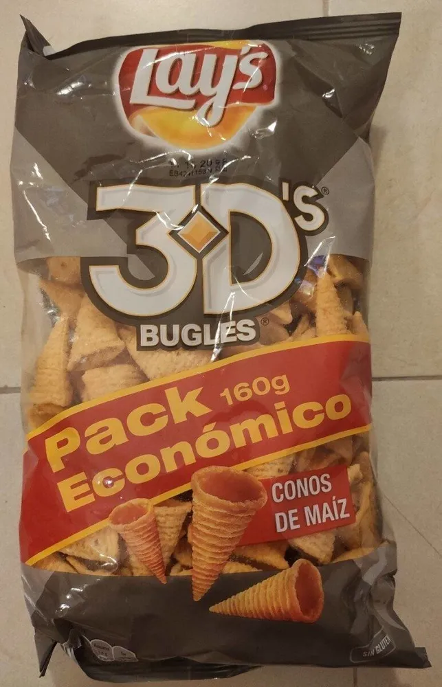 3D's Bugles conos de maíz