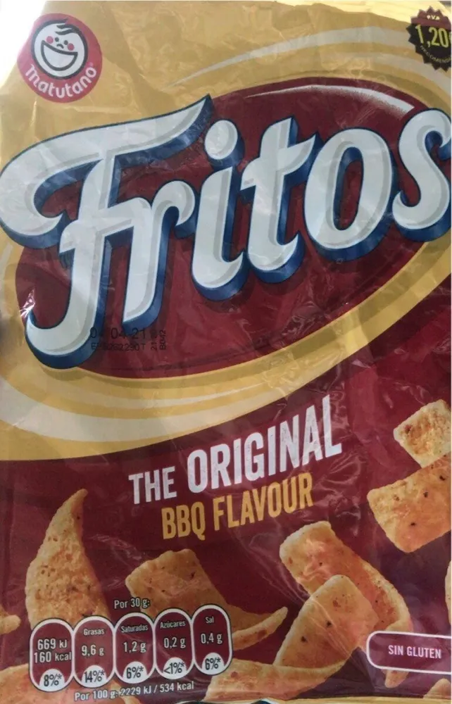 Fritos. The Original. BBQ Flavour.