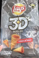3D's bugles, conos de maíz